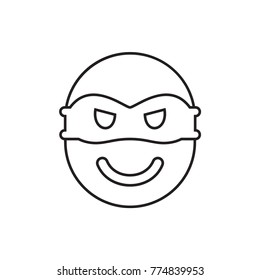 ninja icon illustration isolated vector sign symbol
