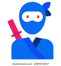 Ninja icon illustration for UIUX, infographic, etc