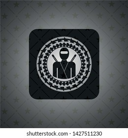 ninja icon inside black badge