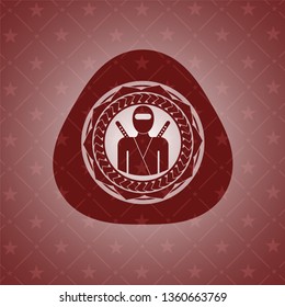 ninja icon inside red emblem