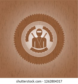 ninja icon inside wood emblem