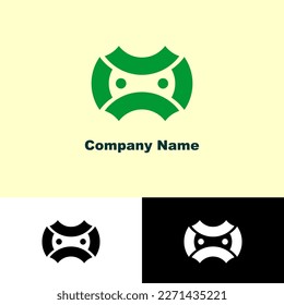 Ninja Icon Logo Brand Symbol Identity. Ninjas Eyes Unique Logo Design.eps