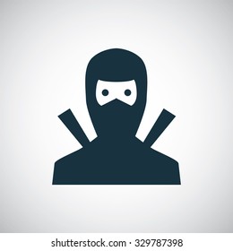ninja icon, on white background
