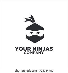 Ninja icon stock vector image