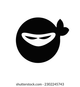 Ninja icon trendy design template. Vector illustration.