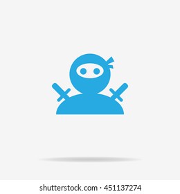 Ninja icon. Vector concept illustration for design.