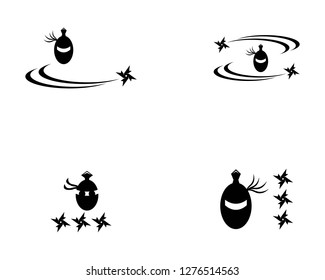 Ninja icon vector illustration