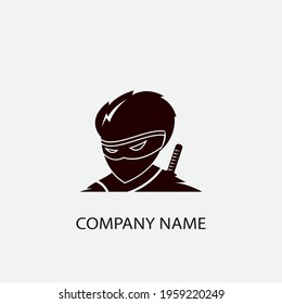 Ninja Icon Vector illustration Logo Template design