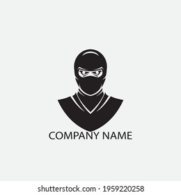 Ninja Icon Vector illustration Logo Template design