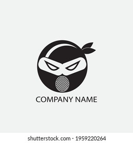 Ninja Icon Vector illustration Logo Template design