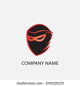Ninja Icon Vector illustration Logo Template design