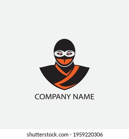 Ninja Icon Vector illustration Logo Template design