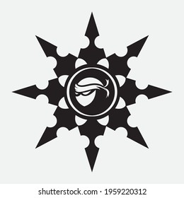 Ninja Icon Vector illustration Logo Template design