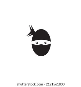 Ninja-Symbol, Vektorgrafik-Logo-Vorlage