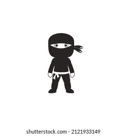 Ninja icon vector illustration logo template