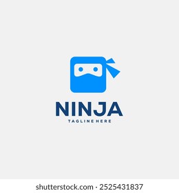 ninja icon vector logo. logo templates