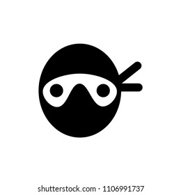 Ninja icon vector sign 