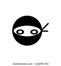 Ninja icon vector sign 