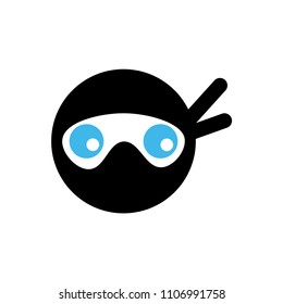 Ninja icon vector sign 