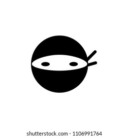 Ninja icon vector sign 