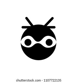 Ninja icon vector sign 