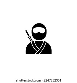 vector de icono ninja, aislado en fondo blanco, mejor elección para su gran proyecto