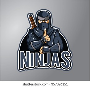 Ninja Illustration design badge