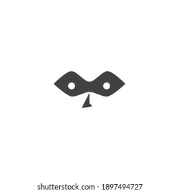 Plantilla vectorial de logotipo de ilustración de Ninja 