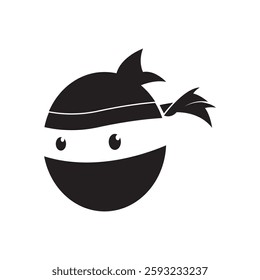 Ninja illustration logo vector template design