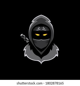 
ilustraciones de ninja. apto para prendas de vestir, chaquetas, logotipos y otros