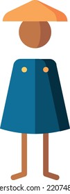 ninja isolated design element stock illustration. Vector on a white background