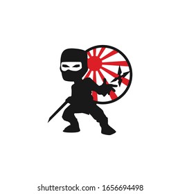 ninja from japanese illustration art