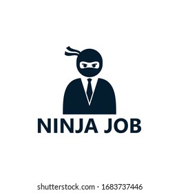 Ninja Job Logo Template Design