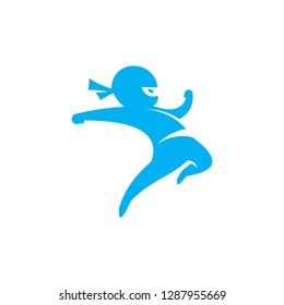 Logo de caracteres Ninja para niños