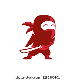 Ninja Kids Character Logo