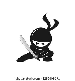 Ninja Kids Character Logo