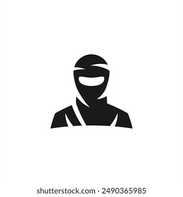 ninja kit logo design vector