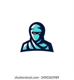 ninja kit logo design vector