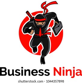 Ninja logo, ninja business, ninja briefcase