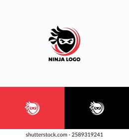 Ninja logo design logo template