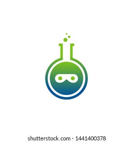 Ninja Logo Design Template Stock Vector