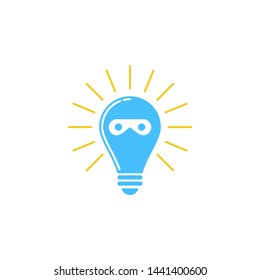 Ninja Logo Design Template Stock Vector
