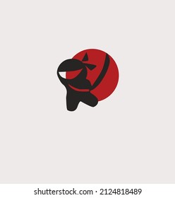 ninja logo exploration,logo ideas mascot ,or stiker free logo design template