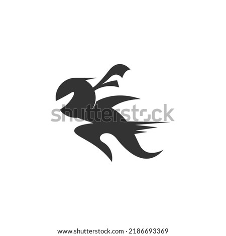 Ninja logo icon design illustration template