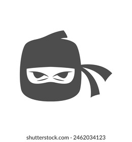Ninja logo icon design template