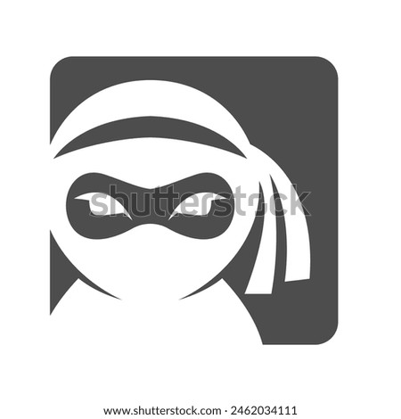 Ninja logo icon design template