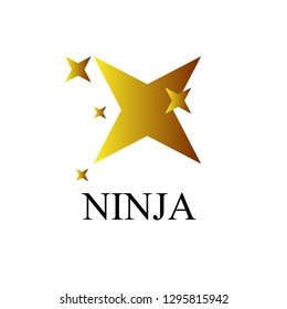 ninja logo icon, simple logo icon for games company