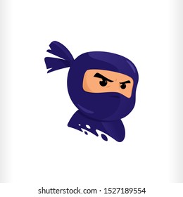 NINJA LOGO ICON SYMBOL EMBLEM TEMPLATE