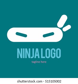 NINJA LOGO ICON SYMBOL EMBLEM TEMPLATE