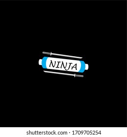 icono del logotipo ninja, diseño vectorial